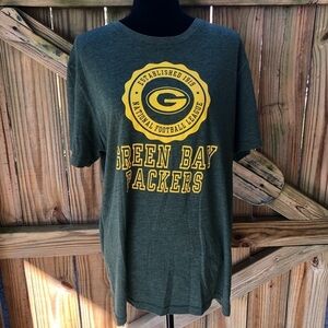 Green Bay Packers Green & Yellow Short Sleeve Cotton Blend T-Shirt
